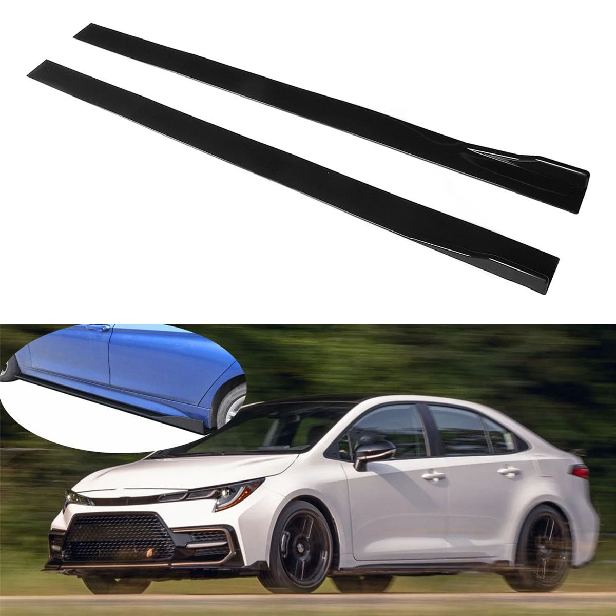 Minigonna Laterale Universale 2m per Auto