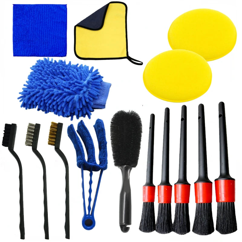 Set di Spazzole per Detailing Auto