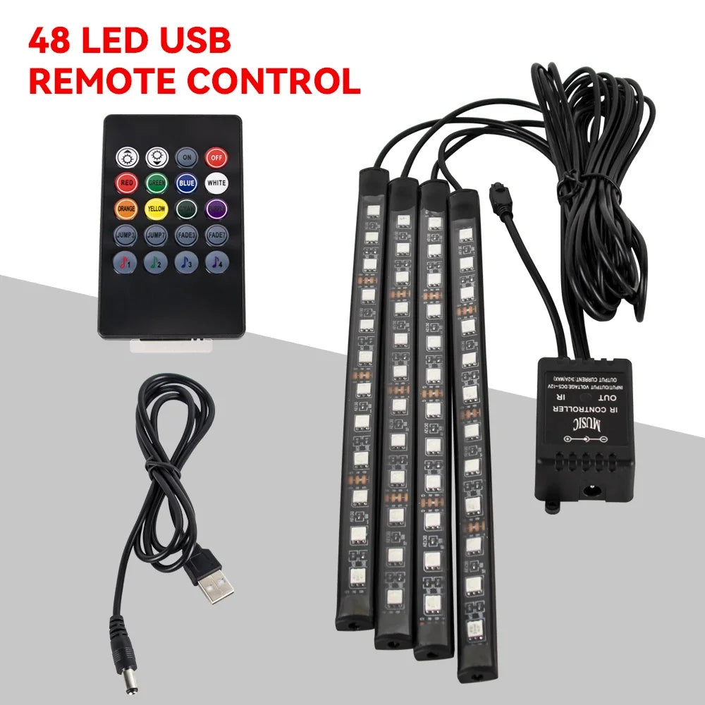 Striscia LED RGB per Interni Auto