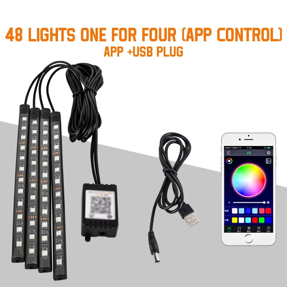 Striscia LED RGB per Interni Auto