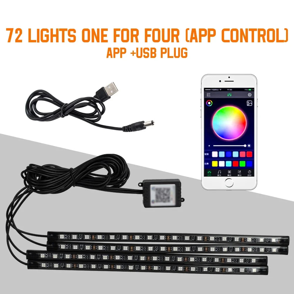 Striscia LED RGB per Interni Auto