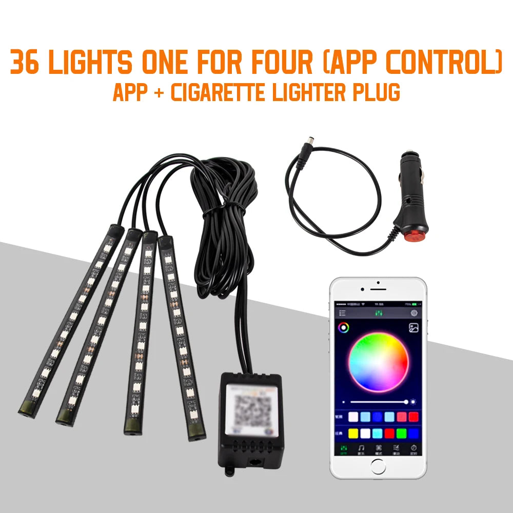 Striscia LED RGB per Interni Auto