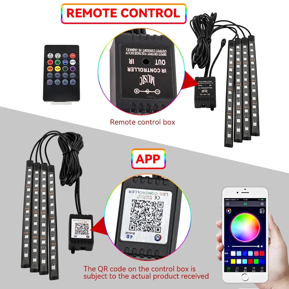Striscia LED RGB per Interni Auto