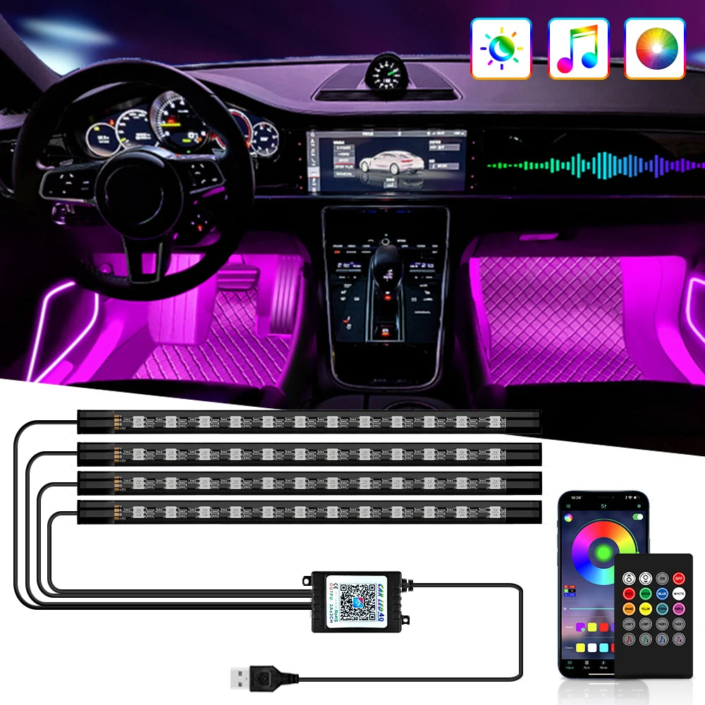 Striscia LED RGB per Interni Auto