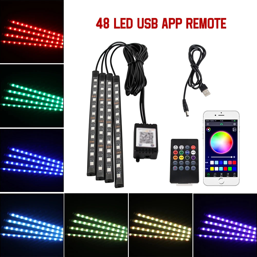 Striscia LED RGB per Interni Auto